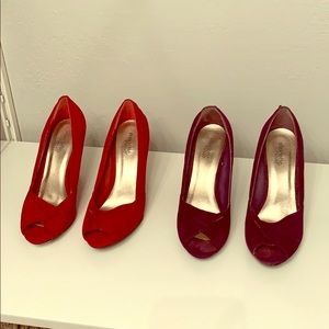2 pairs of wedges from Charlotte Russe